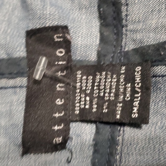 Attention jacket womens size small sz s 98% cotton 2% spandex y2k - Picture 9 of 16